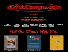 Tablet Screenshot of jkwebdesigns.com